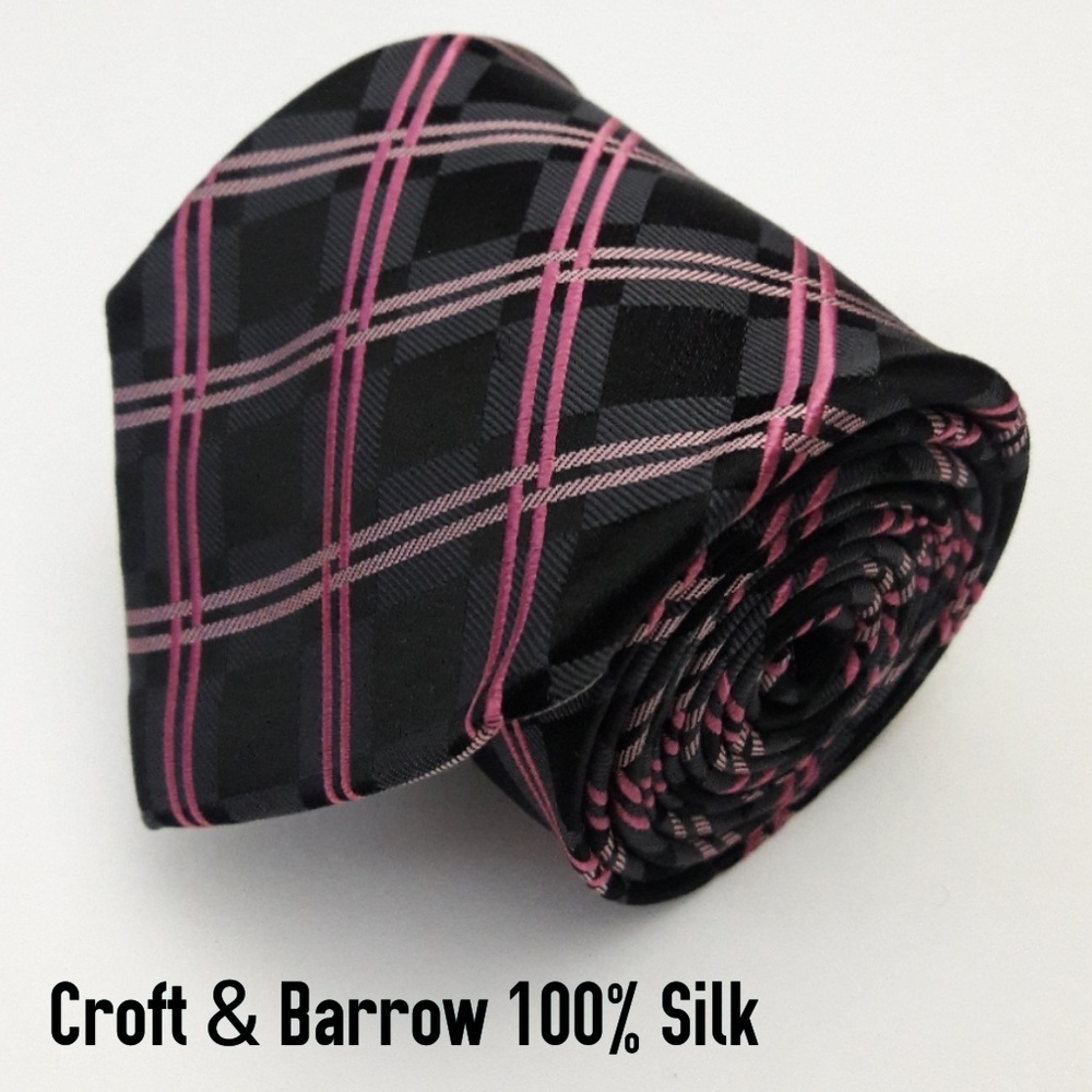 Croft & Barrow Men's 100% Silk Necktie